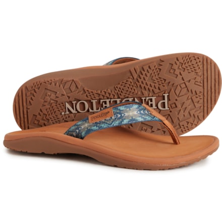 Pendleton Mens Size 11 Mono Corico Tan Brown Thong Flip Flops Sandals Shoes Pendleton Mens Size 9 Mono Corico Tan Brown Thong Flip Flops  main image 4