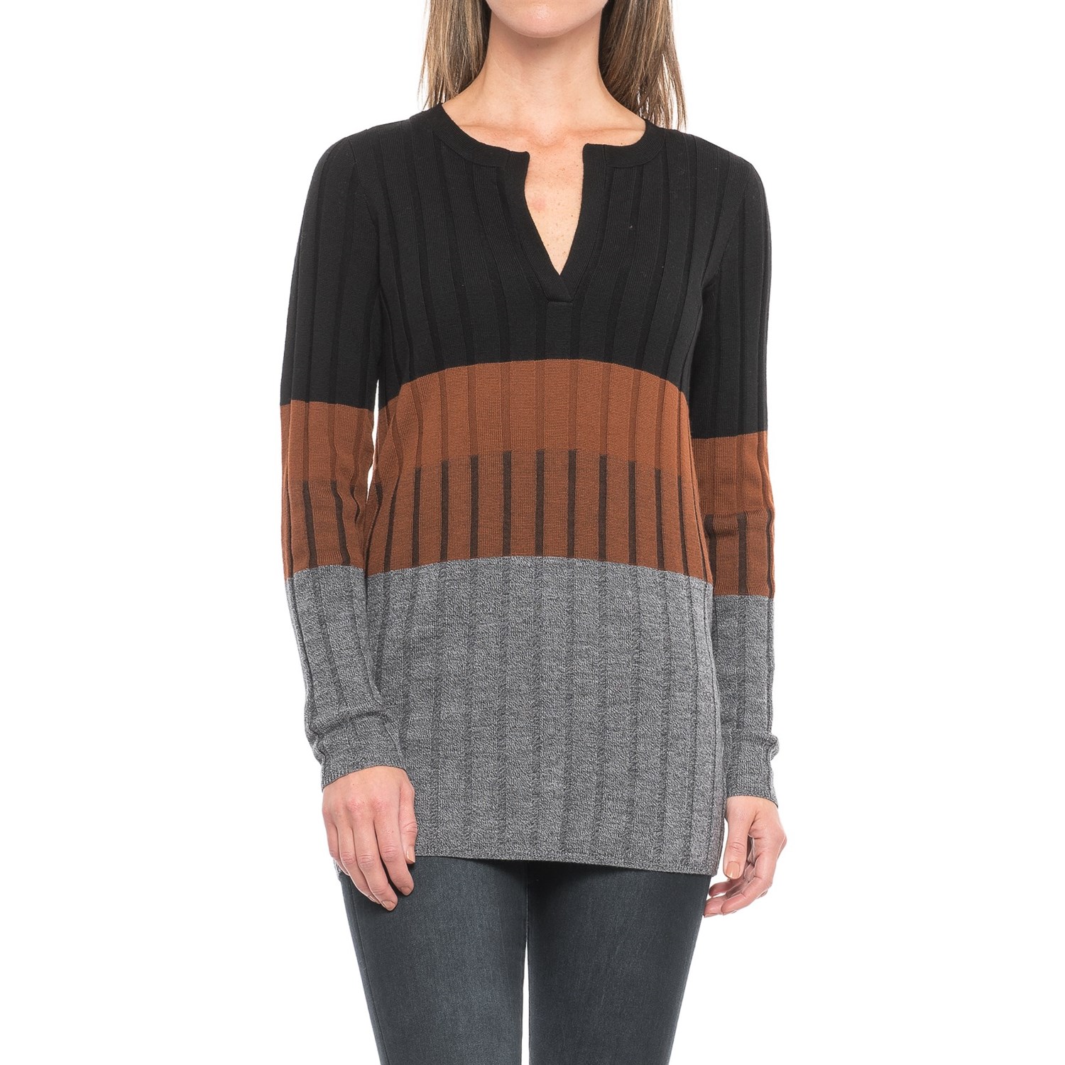 Pendleton Color-Block Tunic Sweater (For Women) - Save 63%