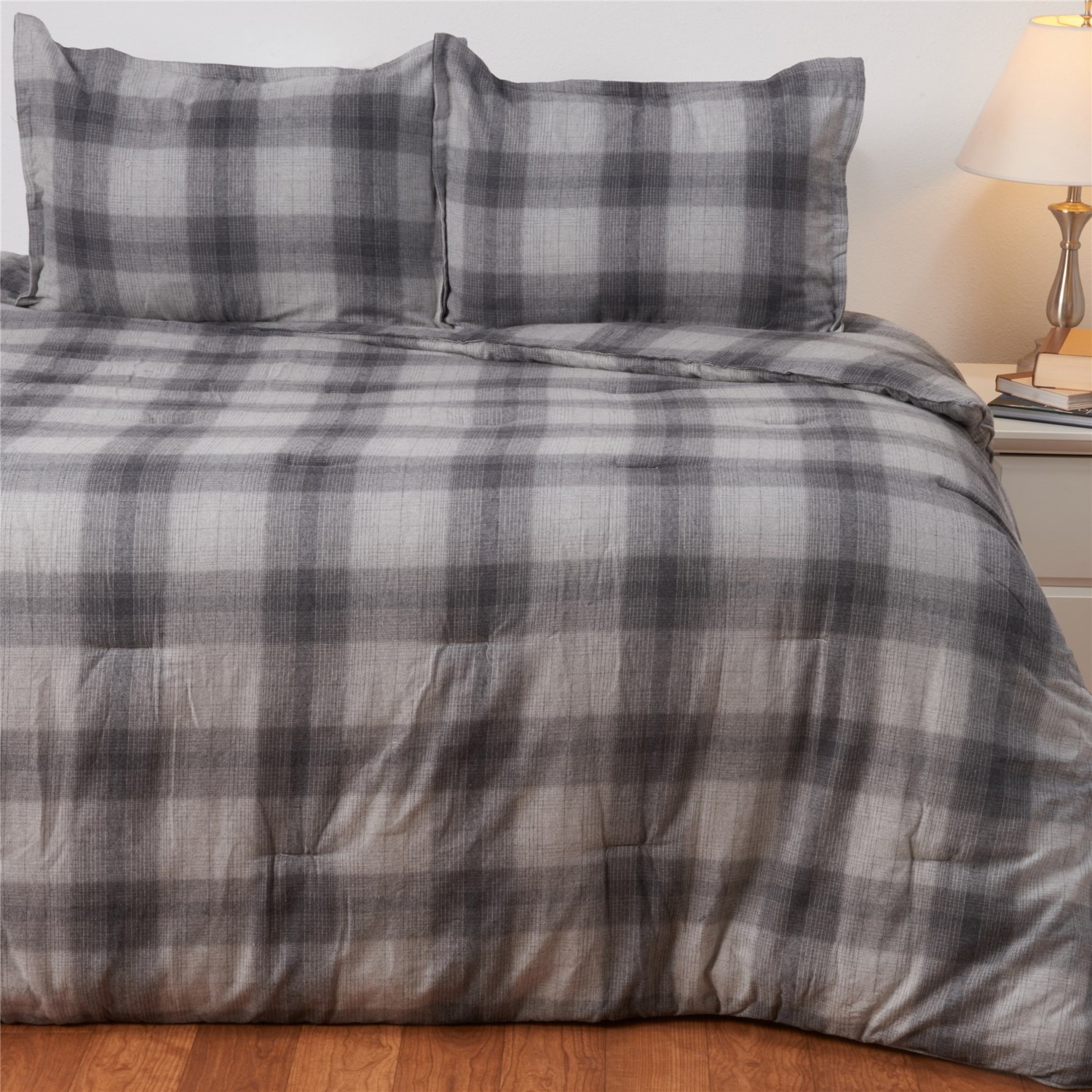 grey full/queen comforter set