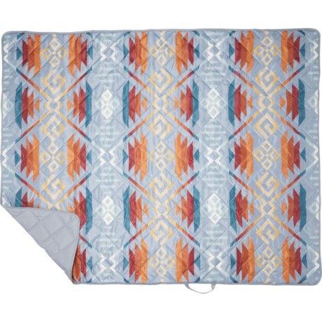 Pendleton Coyote Butte Outdoor Packable Throw Blanket with Strap - 60x72” in Denim