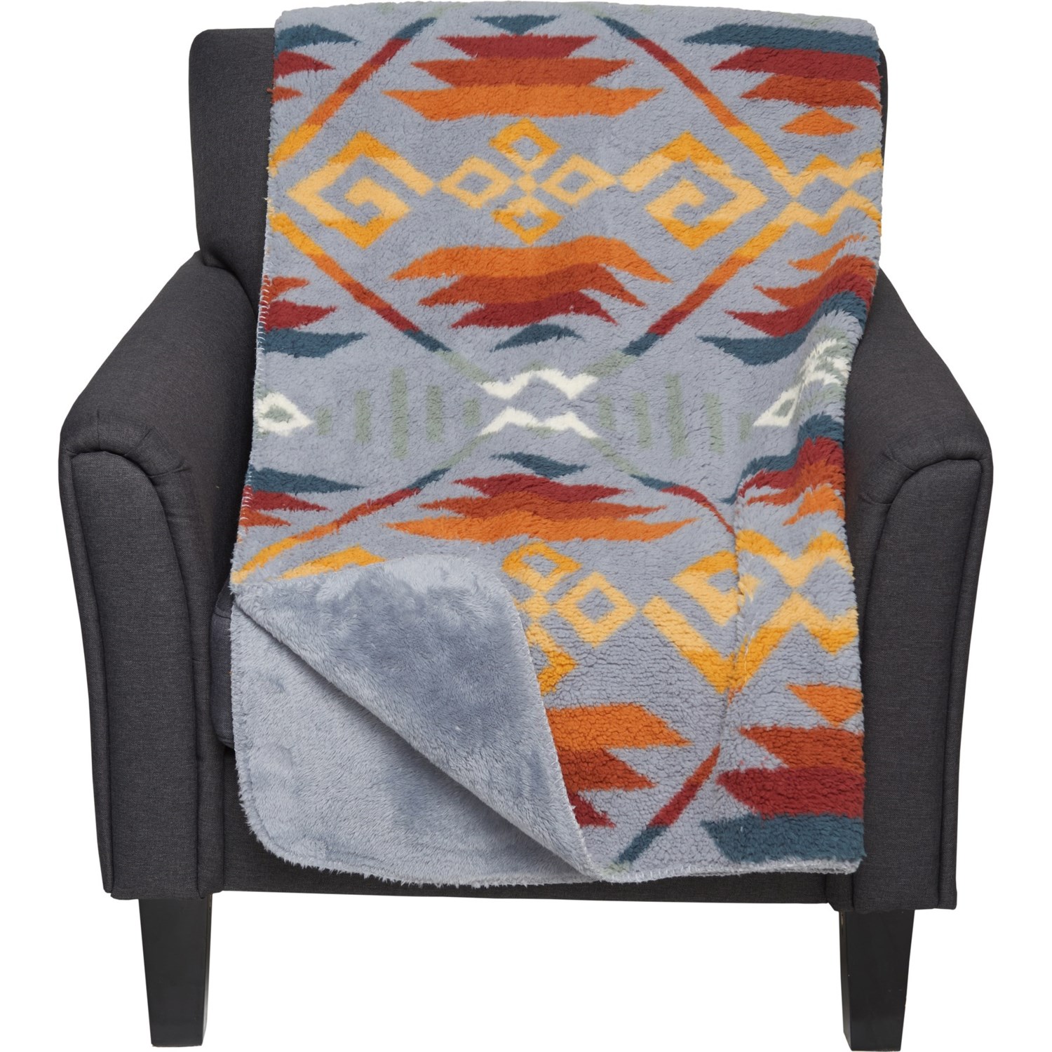 Pendleton Coyote Sherpa Throw Blanket 50x70” Save 50