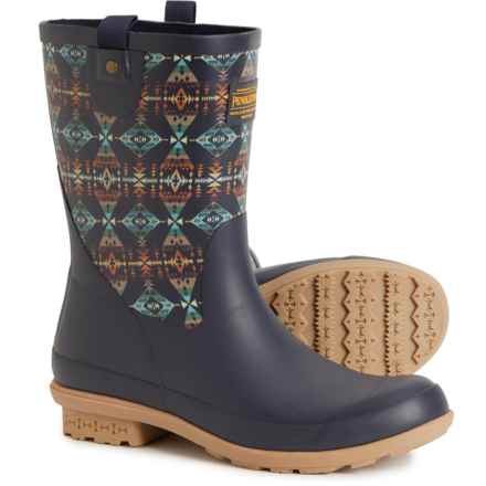 Pendleton Diamond Peak Mid Rain Boots - Waterproof (For Women) in Navy