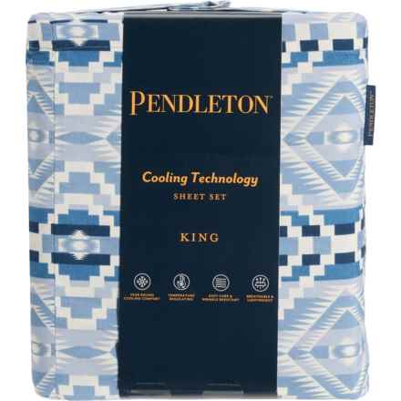 Pendleton King Abiquiu Sky Cooling Sheet Set - Blue in Blue