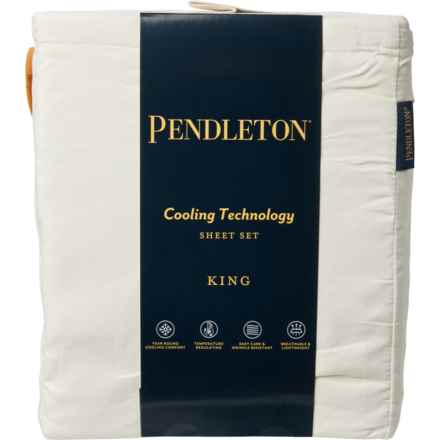 Pendleton King Marshmallow Cooling Technology Sheet Set - 120 gsm, Ivory in Ivory