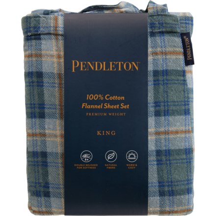 Pendleton 4-piece shops 100% Flannel Sheet Set Cal king