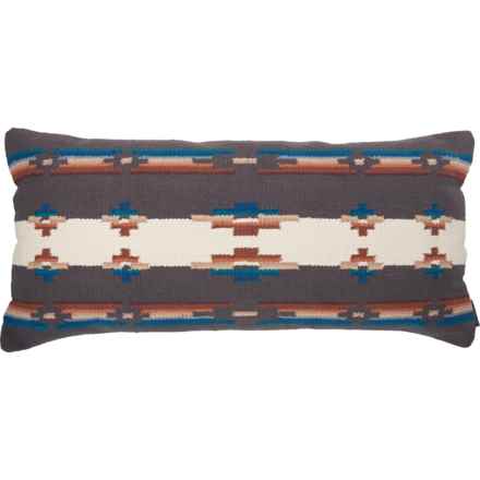 Pendleton Kitt Peak Kilim Throw Pillow - Feathers, 14x30” in Ivory Multi