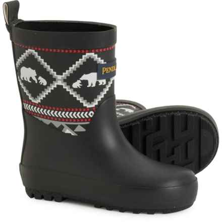 Pendleton Little Boys Lost Trail Rain Boots in Black