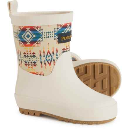Pendleton Little Boys Pilot Rock Mid Rain Boots in Fog