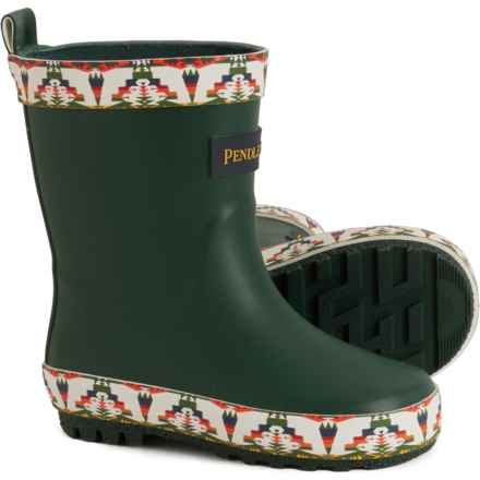 Pendleton Little Boys Tucson Rubber Rain Boots - Waterproof in Green