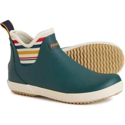 Pendleton National Park Stripe Neo Chelsea Rain Boots - Waterproof (For Women) in Coral Blue