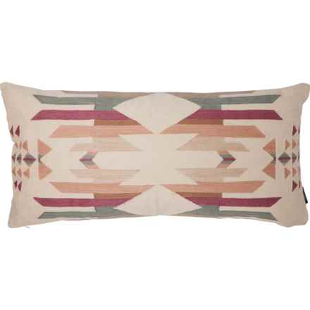 Pendleton Palm Canyon Embroidered Throw Pillow - 14x30” in Sand Multi
