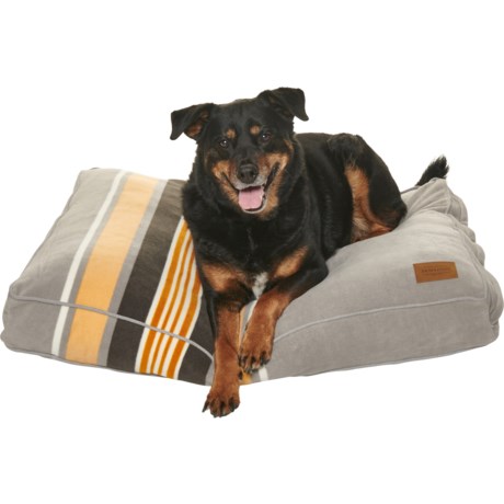 Pendleton Pet Nappers Dog Bed - 36x26x5” in Shammy Stripe Gray