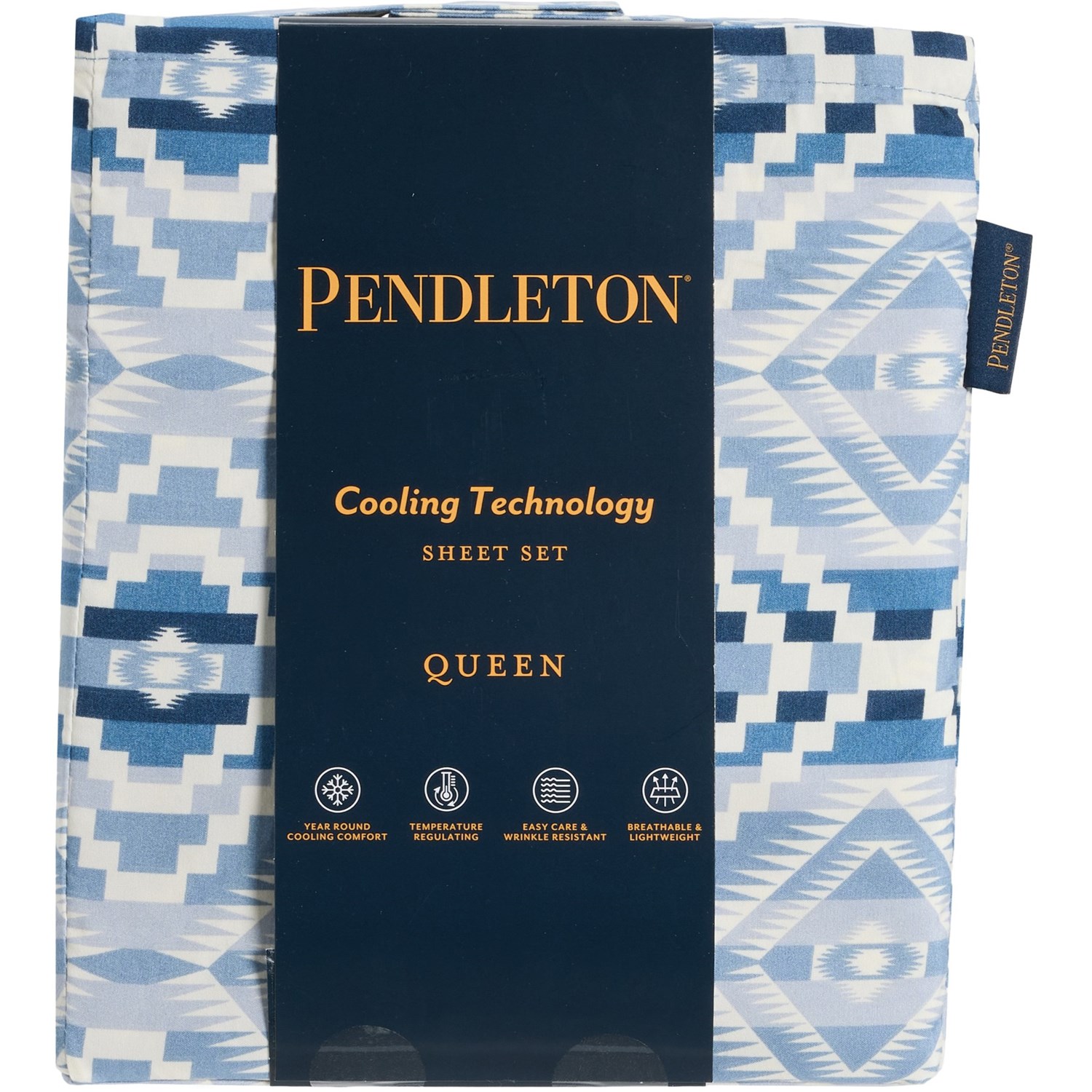 Pendleton Queen Abiquiu Sky Cooling Sheet Set - Blue - Save 54%