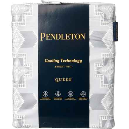 Pendleton Queen Conejos Cooling Technology Sheet Set - 120 gsm, Grey in Grey