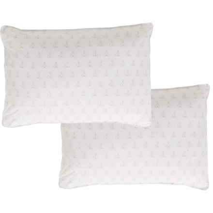Pendleton Queen Logo Motif Pillows - 2-Pack, White-Grey in Grey/White