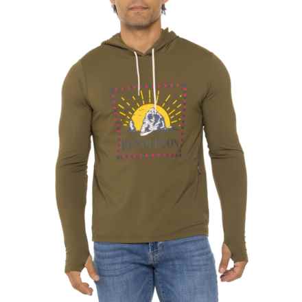 Pendleton Rash Guard Hoodie - UPF 50+ in Dark Olive