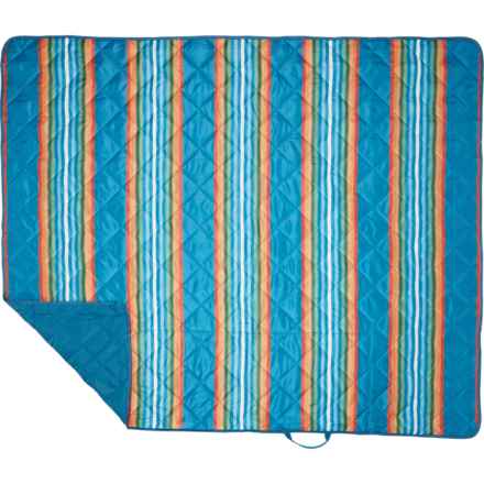 Pendleton Serape Stripe Outdoor Packable Throw Blanket with Strap - 60x70” in Corsair