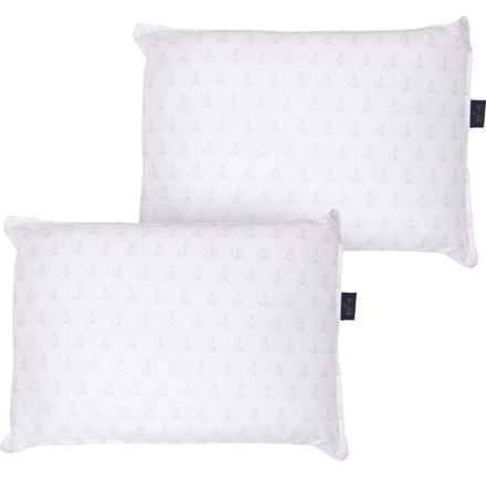 Pendleton Standard-Queen Logo Motif Pillows - 2-Pack, White-Grey in White/Grey