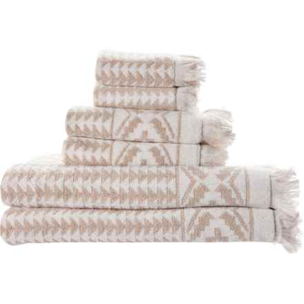 Pendleton Sundown Bathroom Towel Set - 700 gsm, 6-Piece, Cement in Cement