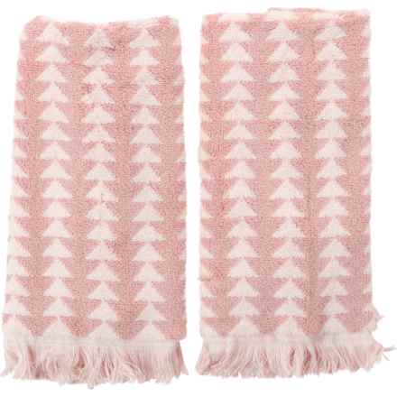 Pendleton Sundown Yarn-Dyed Fingertip Towel - 700 gsm, 12x18”, Rose in Rose