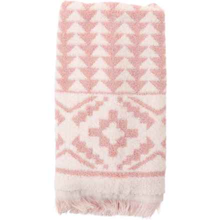 Pendleton Sundown Yarn-Dyed Hand Towel - 700 gsm, 16x28”, Rose in Rose