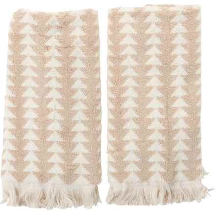 Pendleton Sundown Yarn Fingertip Towels - 700 gsm, 2-Piece, 12x28”, Cement in Cement