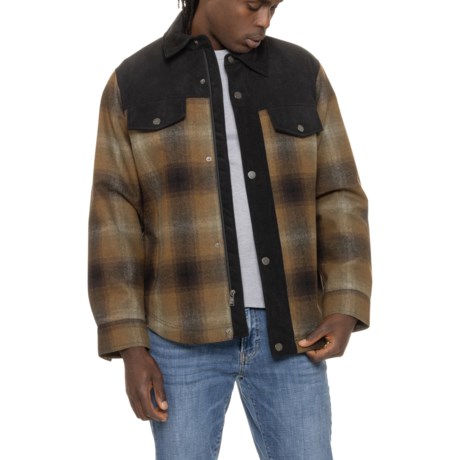 Pendleton Timberline Shirt Jacket - Insulated in Olive/Brown Ombre