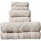 Pendleton Turkish Cotton Zero Twist Jacquard White Sands Towel Set - 6-Pack, Taupe in Taupe