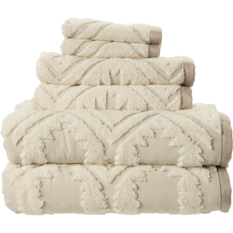 Pendleton Turkish Cotton Zero Twist Jacquard White Sands Towel Set