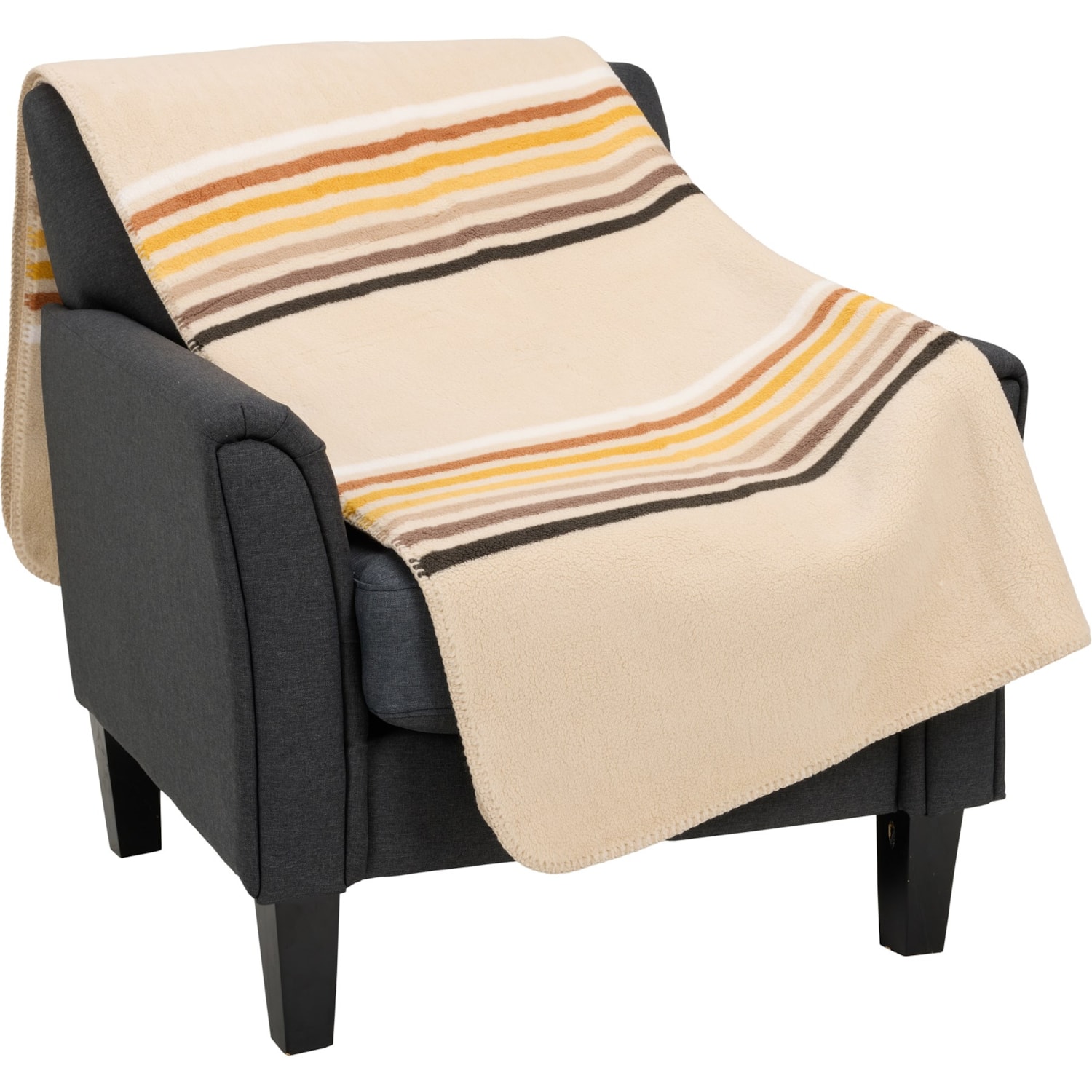 Pendleton Westland Stripe Printed Berber Throw Blanket - 50x70