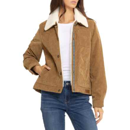Pendleton Wind River Corduroy Trucker Jacket - Insulated in Saddle