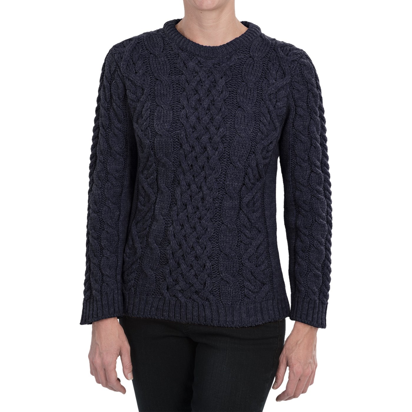 Peregrine by J.G. Glover Aran Cable Knit Sweater (For Women) 65