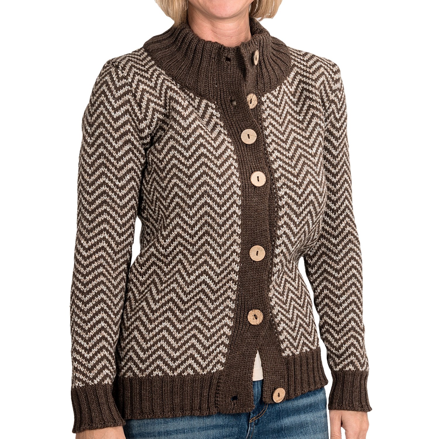 Peregrine by J.G. Glover Chevron Cardigan Sweater (For Women) 73