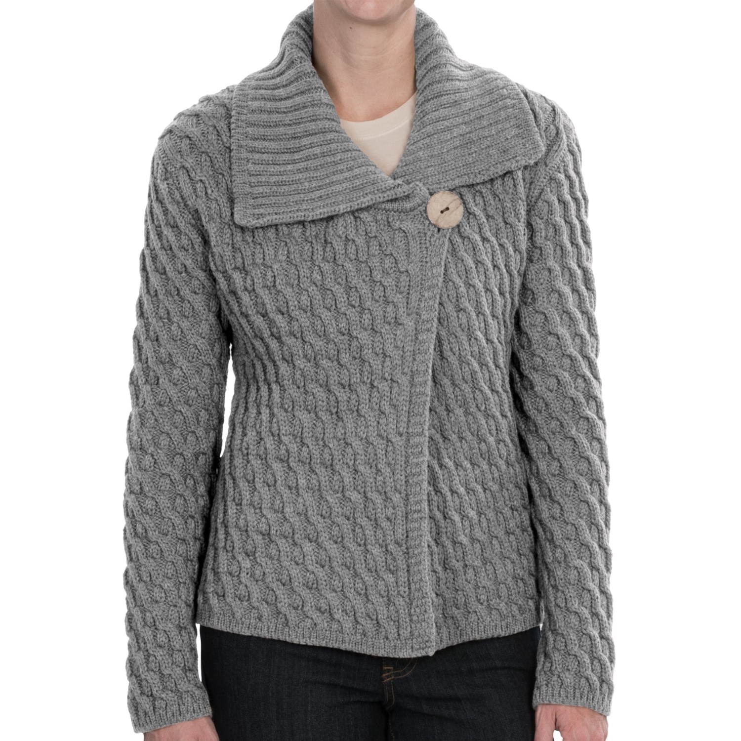 Peregrine by J.G. Glover Crossover Cardigan Sweater - Merino Wool (For ...