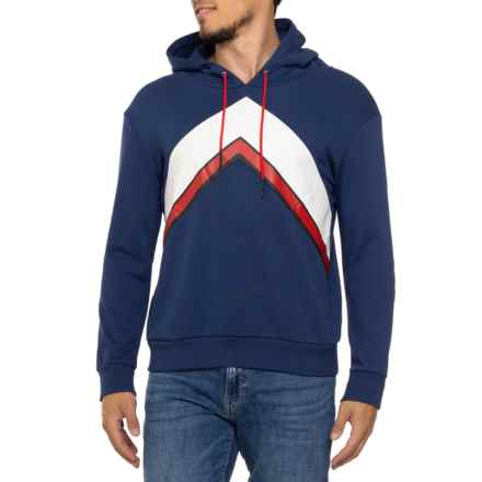 PERFECT MOMENT Chevron Hoodie in Navy