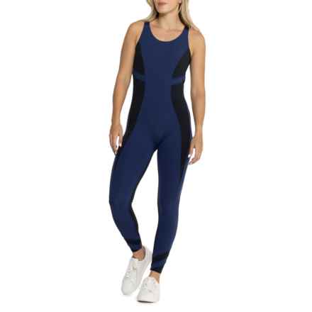 PERFECT MOMENT Tignes Fitness Suit - Sleeveless in Navy/Black