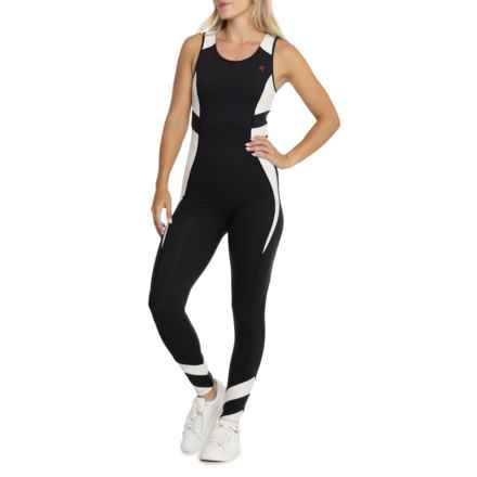 PERFECT MOMENT Tignes One-Piece Fitness Suit - Sleeveless in Black