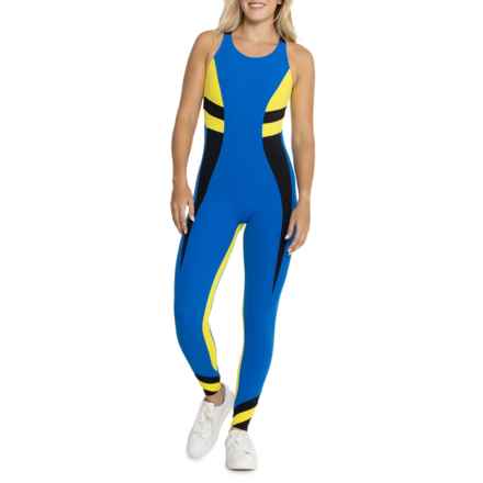 PERFECT MOMENT Tignes One-Piece Fitness Suit - Sleeveless in Cobalt