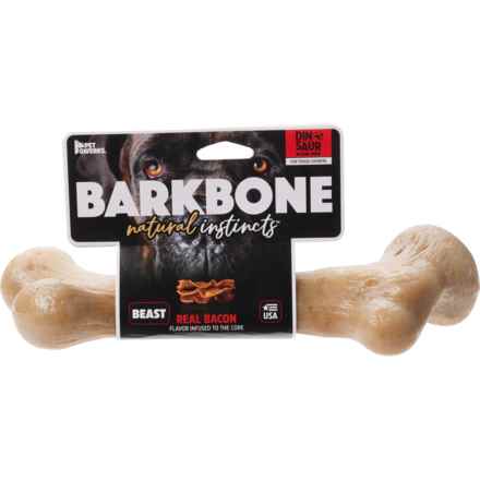 Pet Qwerks Barkbone BarkBone Natural Instincts Dinosaur Nylon Dog Chew - Extra Large in Bacon Beast