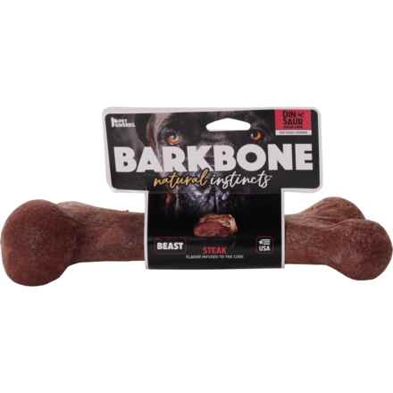 Pet Qwerks Barkbone BarkBone Natural Instincts Dinosaur Nylon Dog Chew - Extra Large in Steak