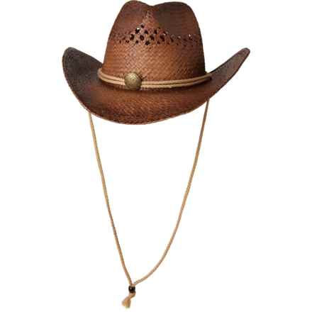 Peter Grimm Desperado Western Straw Hat in Brown
