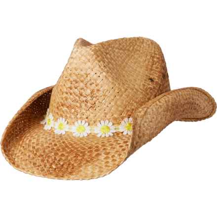 Peter Grimm Eliza Western Straw Hat in Brown