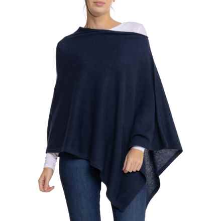 Peter Millar Cashmere Poncho in Navy