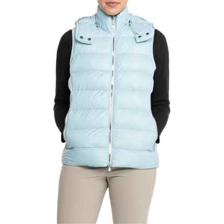 Peter Millar Chiron Hooded Vest - Insulated in Cirrus Blue