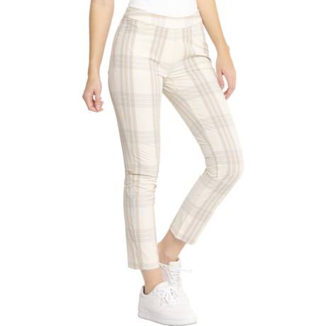 Peter Millar Dynamite Technical Pants in Ivory Plaid