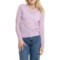 Peter Millar Excursionist Flex Crew Neck Shirt - Merino Wool, Long Sleeve in Sweet Pea