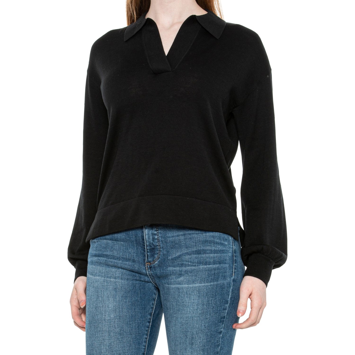 Peter Millar Fine-Gauge Collared V-Neck Sweater - Silk - Save 64%