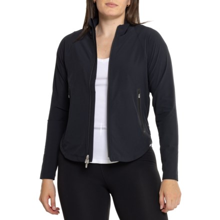 Peter Millar Flex Adapt Full-Zip Jacket in Black