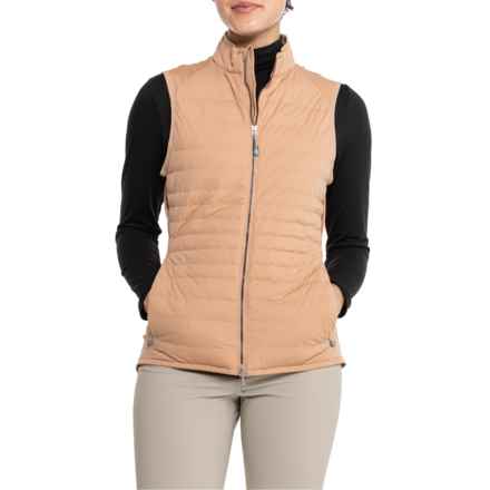 Peter Millar Fuse Hybrid Vest - Insulated in Camel
