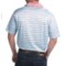 108PT_2 Peter Millar Harvey Cotton Lisle Polo Shirt - Ceramic Stripe, Short Sleeve (For Men)